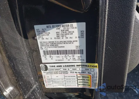 2013 Ford F-150 Xlt z USA, uszkodzony, nr VIN 1FTFW1CF9DFD44542